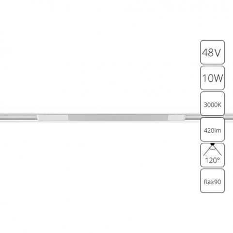 Магнитный трековый светильник Arte Lamp Optima 3000К A7283PL-1WH