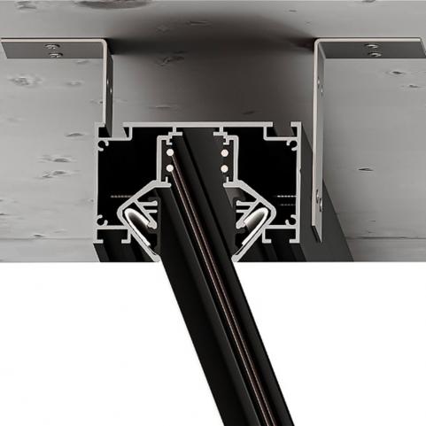 Шинопровод Arte Lamp Linea-Accessories A474306, магнитный встраиваемый в натяжной ПВХ потолок, черный 3м