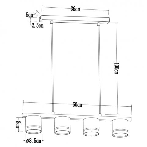 Светильник подвесной Arte Lamp Legacy A8024SP-4BK