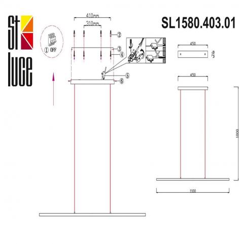 ST Luce Подвесной светильник ST-Luce Ralio SL1580.403.01