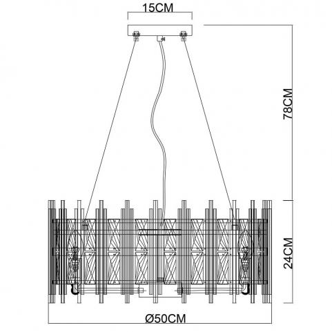Светильник подвесной Arte Lamp Alruba A1043SP-6BK