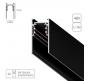 Шинопровод Arte Lamp Linea-Accessories A460306, магнитный накладной/подвесной, черный 3м