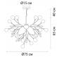 Светильник подвесной Arte Lamp Candy  A7274SP-36WH