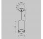 Подвесной светильник Maytoni Technical Vol P100PL-20W4K-BS