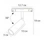 Магнитный трековый светильник Arte Lamp Linea 4000К A4660PL-1BK